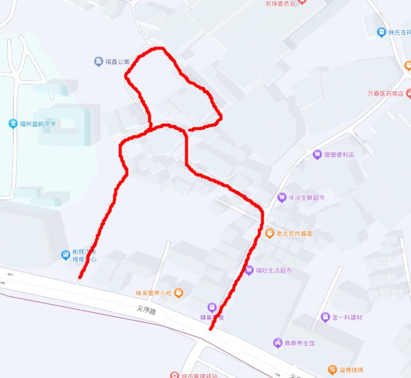 仓山盘屿永灿五金店，旁边路进去